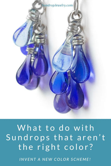 What to do with teardrops that didn't end up the right color?  Invent a new color scheme!