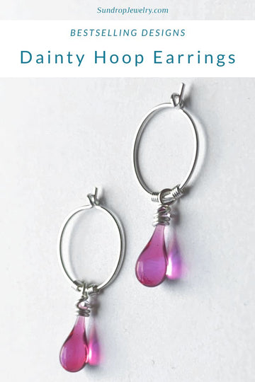 Dainty hoop earrings - a newer best-seller...