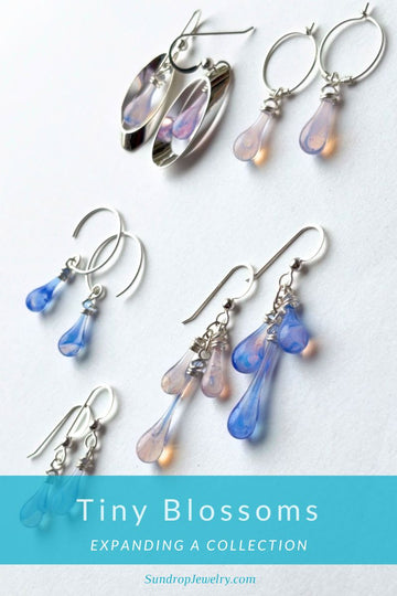 A few more earrings to expand Sundrop Jewelry's limited edition Flower Blossom Collection