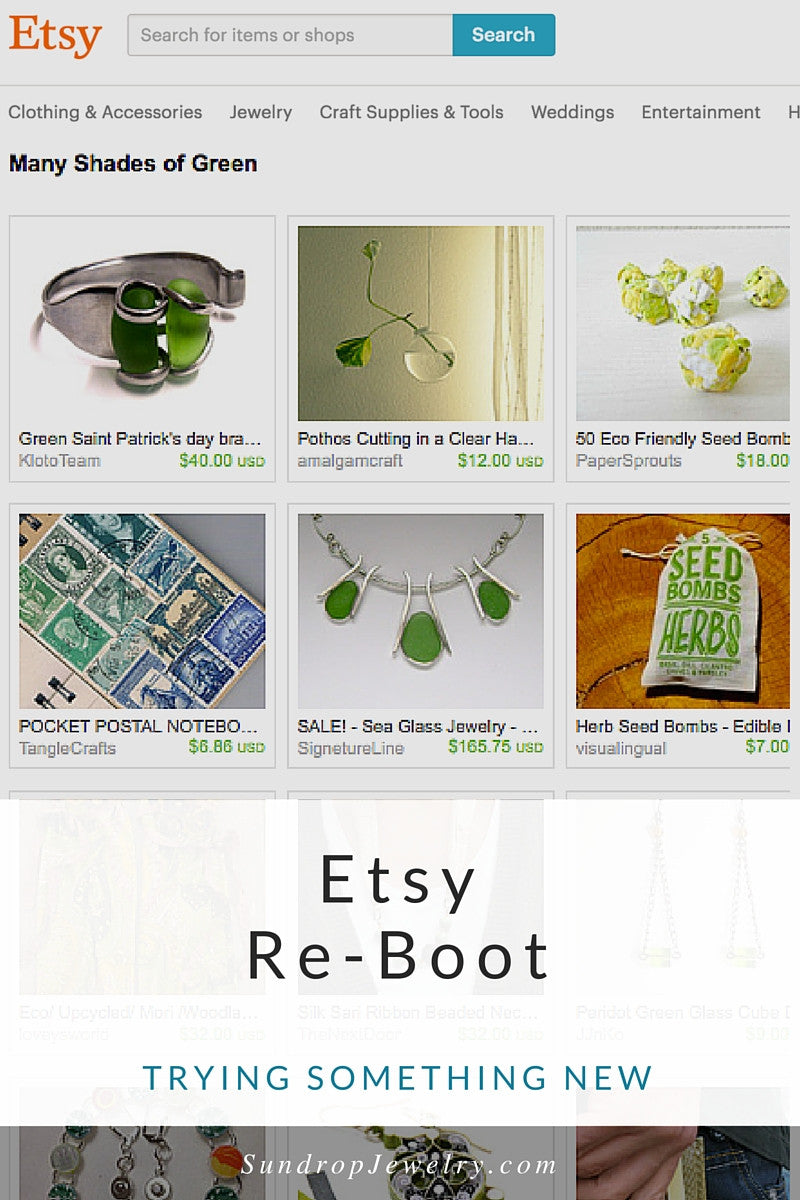 Sundrop Jewelry is back on Etsy