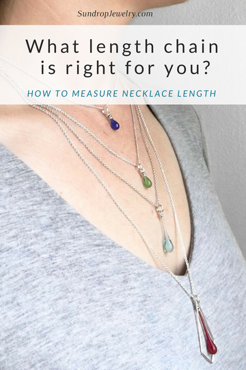 What length chain is right for you?  How to measure necklace length
