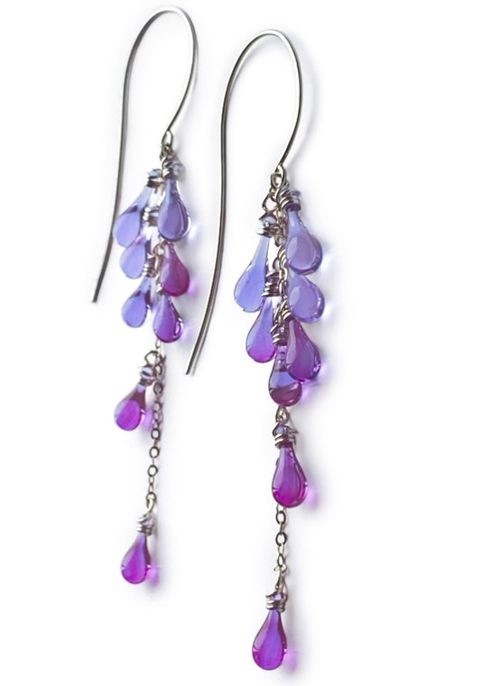 Magenta Lanata Earrings - Sundrop Jewelry