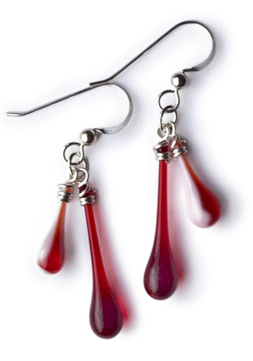 Duet Earrings - Red Strawberry