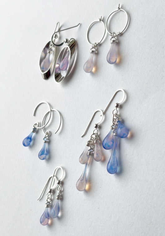 Asymmetric Blossoms Trio Earrings - Sundrop Jewelry