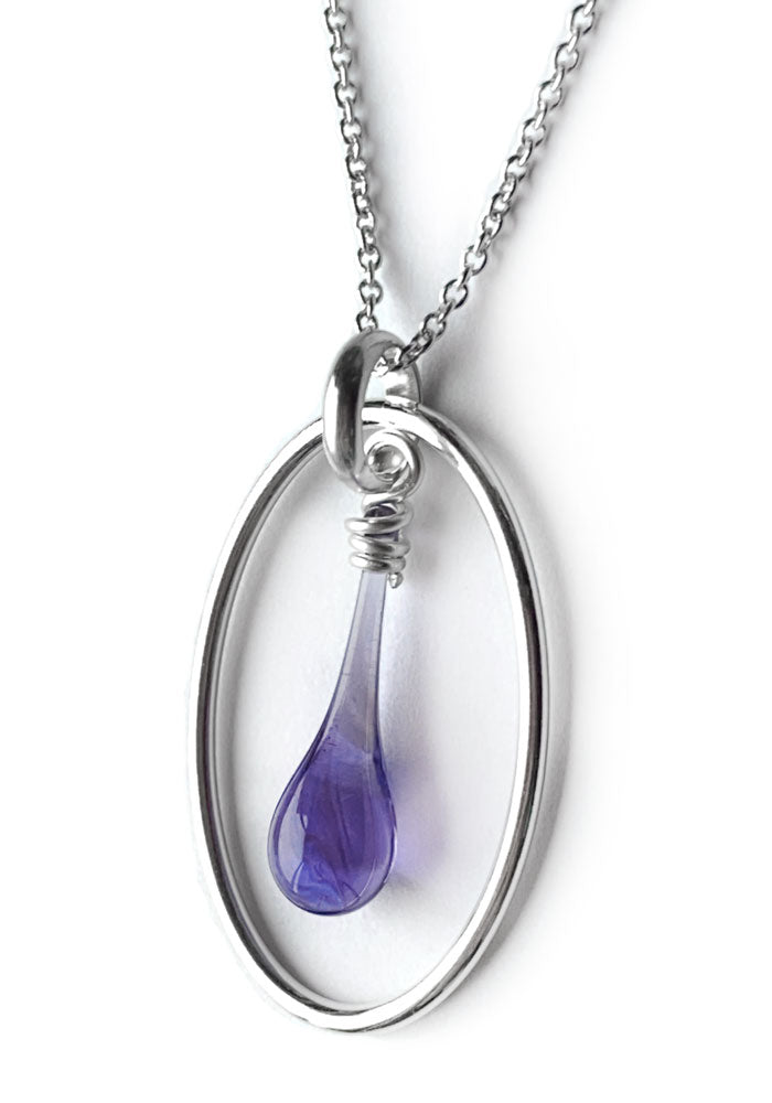 Violet Cameo Necklace