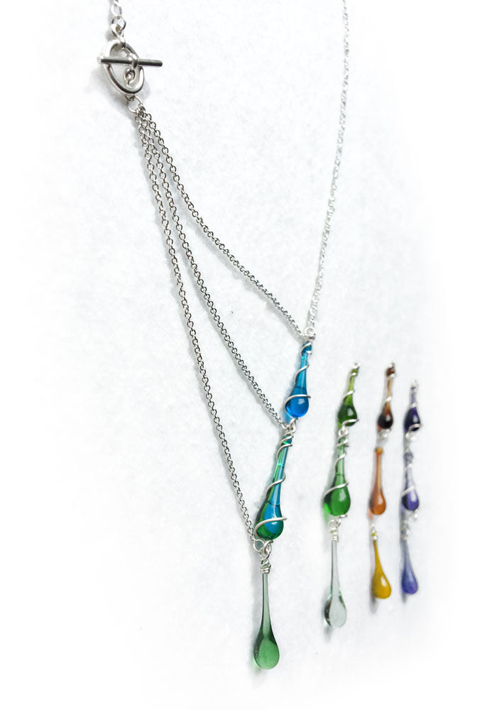 Aurora Necklace - glass Necklace by Sundrop Jewelry