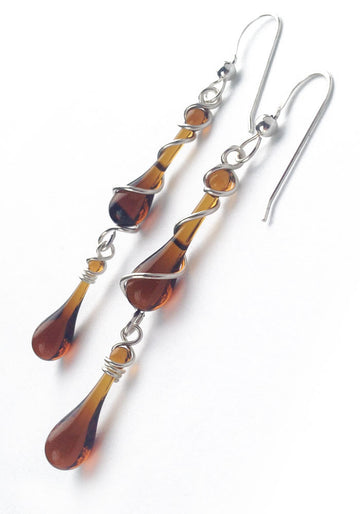 Bottle Brown Gemini Earrings - Sundrop Jewelry