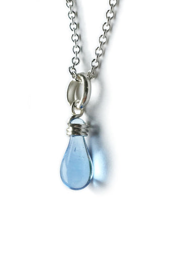 Dew Drop Demi Pendant - glass Necklace by Sundrop Jewelry