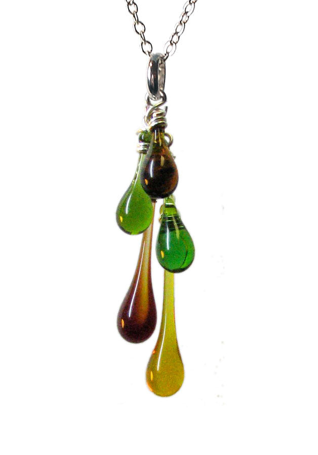 Fall Colors Cascade Necklace - Sundrop Jewelry