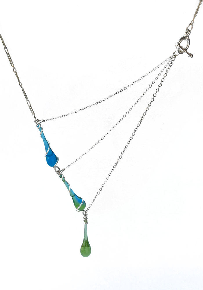 Aurora Necklace - glass Necklace by Sundrop Jewelry