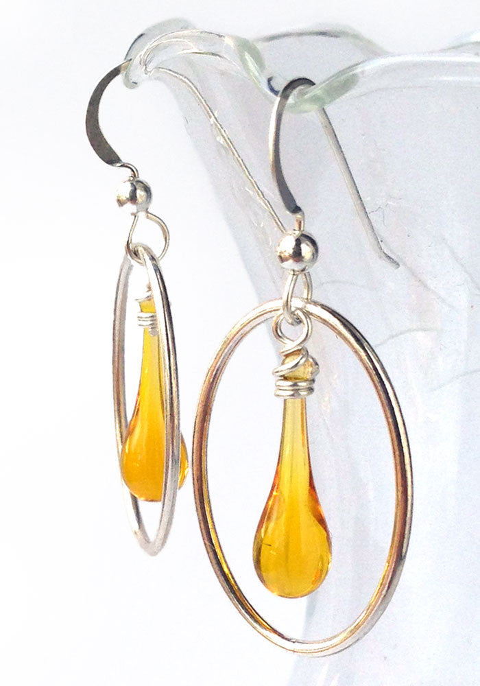 Honey Cameo Earrings - Sundrop Jewelry