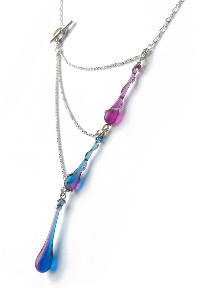 Aurora Necklace - glass Necklace by Sundrop Jewelry