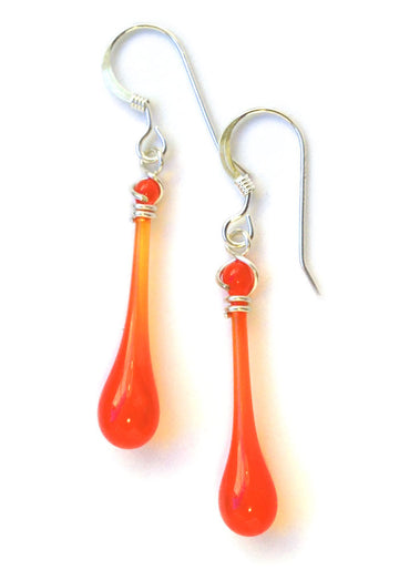 Pumpkin Orange Solaris Earrings - Sundrop Jewelry