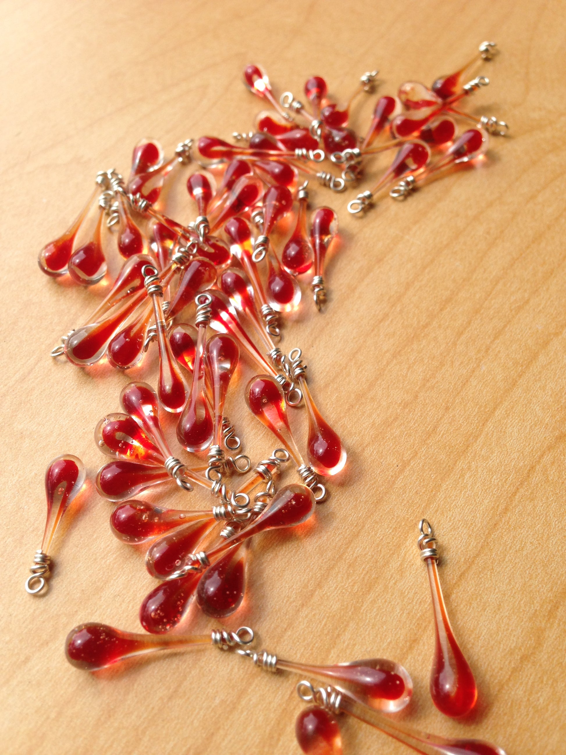 July Birthstone: Ruby - glass Jewelry by Sundrop Jewelry