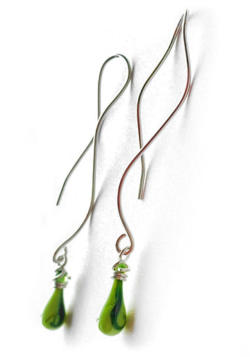 Sparkling Lime Illusion Earrings