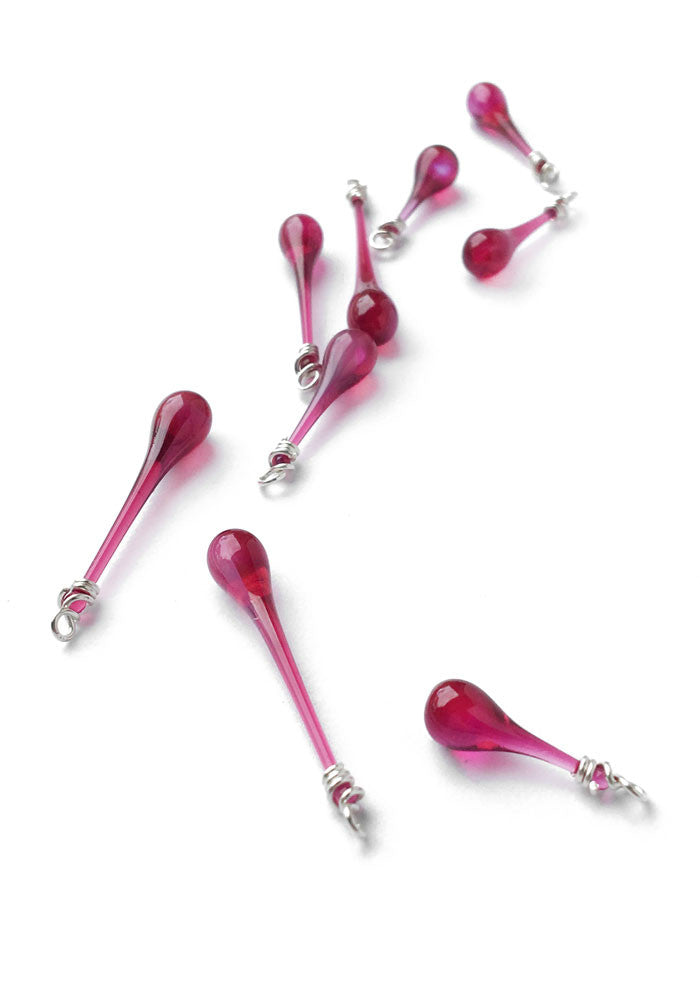 October Birthstone: Watermelon Tourmaline - glass Jewelry by Sundrop Jewelry