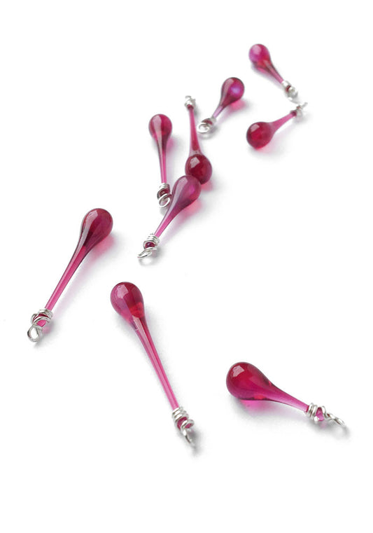 October Birthstone: Watermelon Tourmaline - glass Jewelry by Sundrop Jewelry
